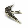 Flying swallow brooch